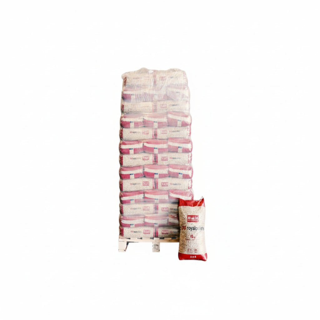 Pellets de Madeira MM ROYAL 15 kg – Palete com 78 Sacos