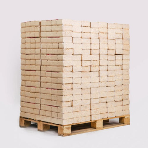 Briquetes de Madeira 100% de Coníferas – Palete de 960 kg